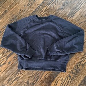 Athleta Black Crew Neck Sweatshirt